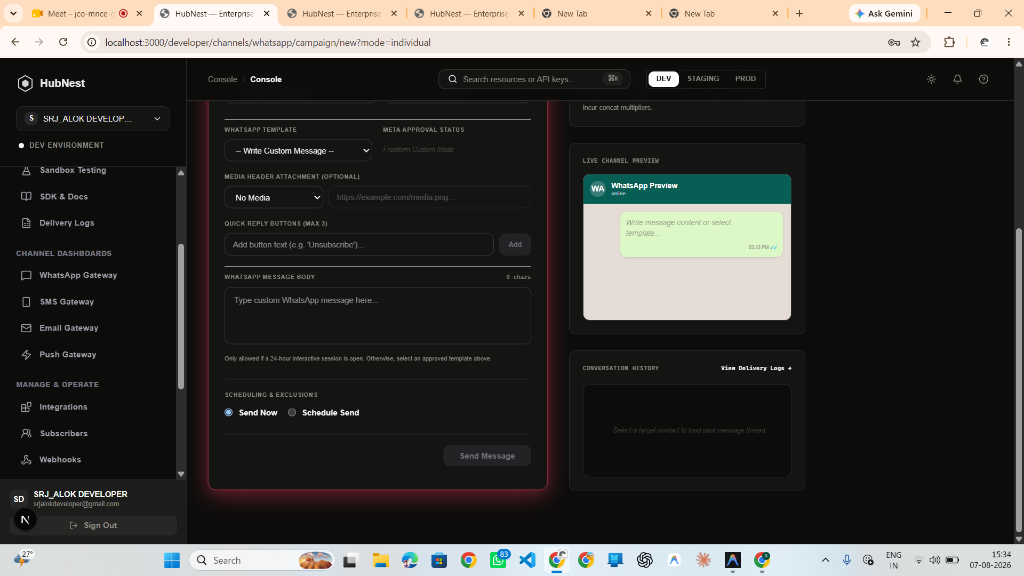 Step 7: Schedule Execution Timing & Dispatch Message